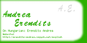 andrea erendits business card